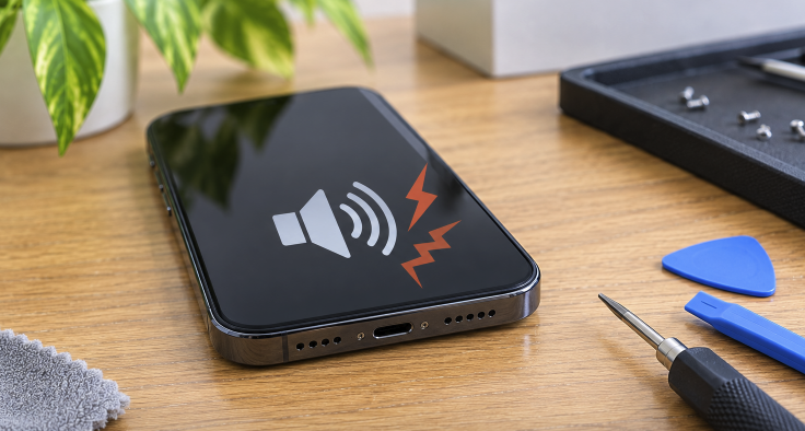 スピーカーの音が割れる…スマホ修理前に確認したいポイント